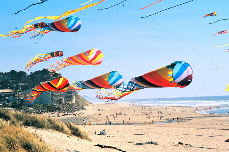 kites flying